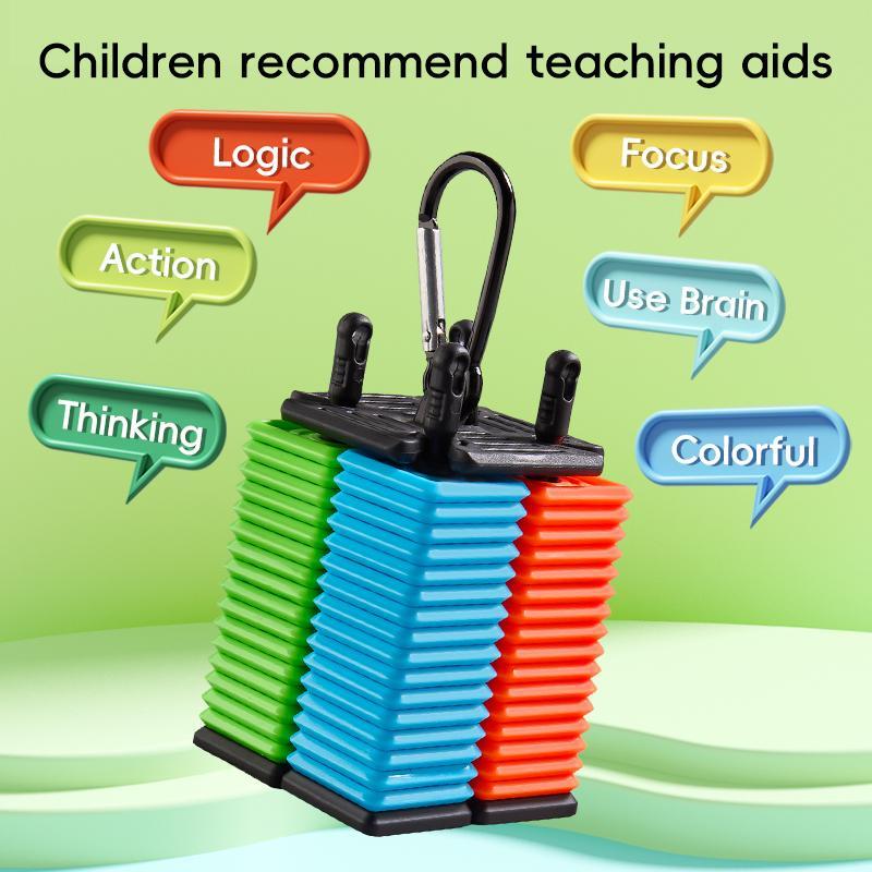 Portable Five-in-a-Row Game, 1 Box Colorful Family Board Games, Interactive Party Entertainment Toy for Family Party Gathering