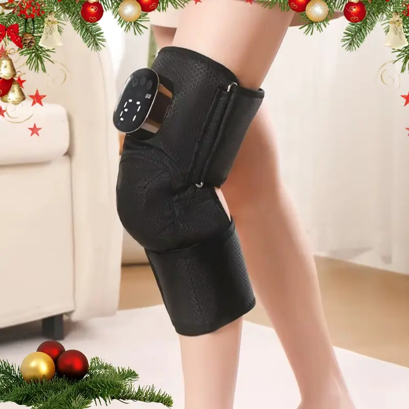 New 1-pack gift heating and vibration massage electric knee pad, used to relieve body massage sensation, heating knee pad, suitable for holiday gift giving