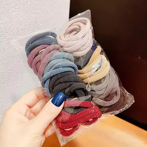 50pcs women's Thick Hair Ties,do not hurt their hair, have good elasticity, tie their hair without seams, rubber bands, hair ropes, colored hair ties, high elastic.Daily ponytail. Versatile gift. headbands