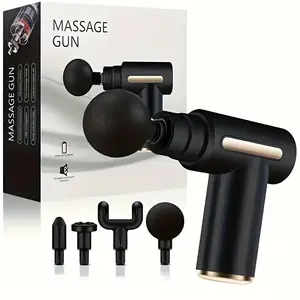 An electric massager, a 6-speed fascia gun that includes 4 interchangeable heads—a portable, handheld, comfortable muscle massager with a high-torque motor to relieve exercise fatigue and relax muscles—a great gift for elders