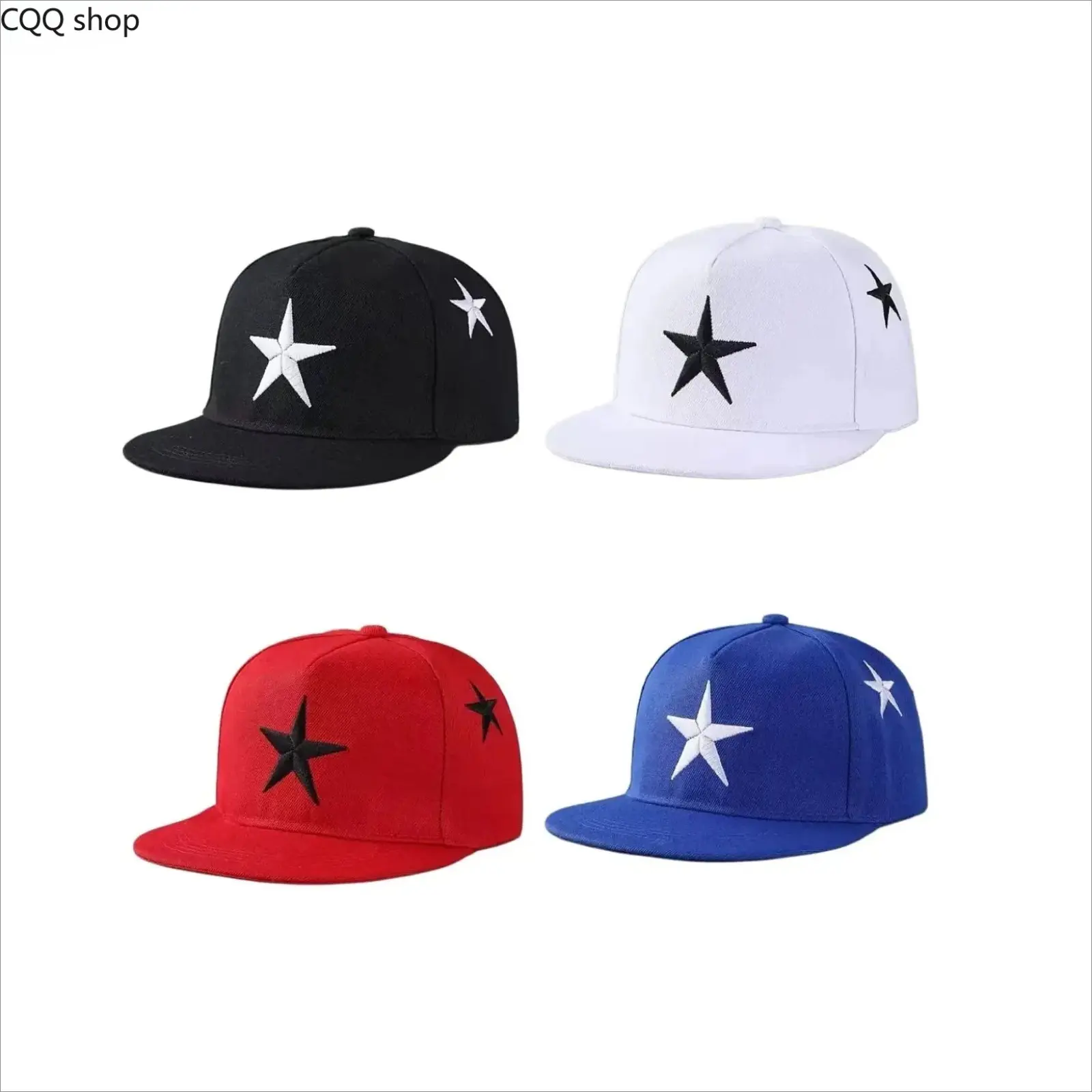 1 five pointed star flat eave hip-hop hat, neutral and fashionable baseball hat, truck driver hat, casual clothing and accessories, suitable for skateboarding, fans, outdoor cycling sports, sun protection and shading all season long use,summerwins