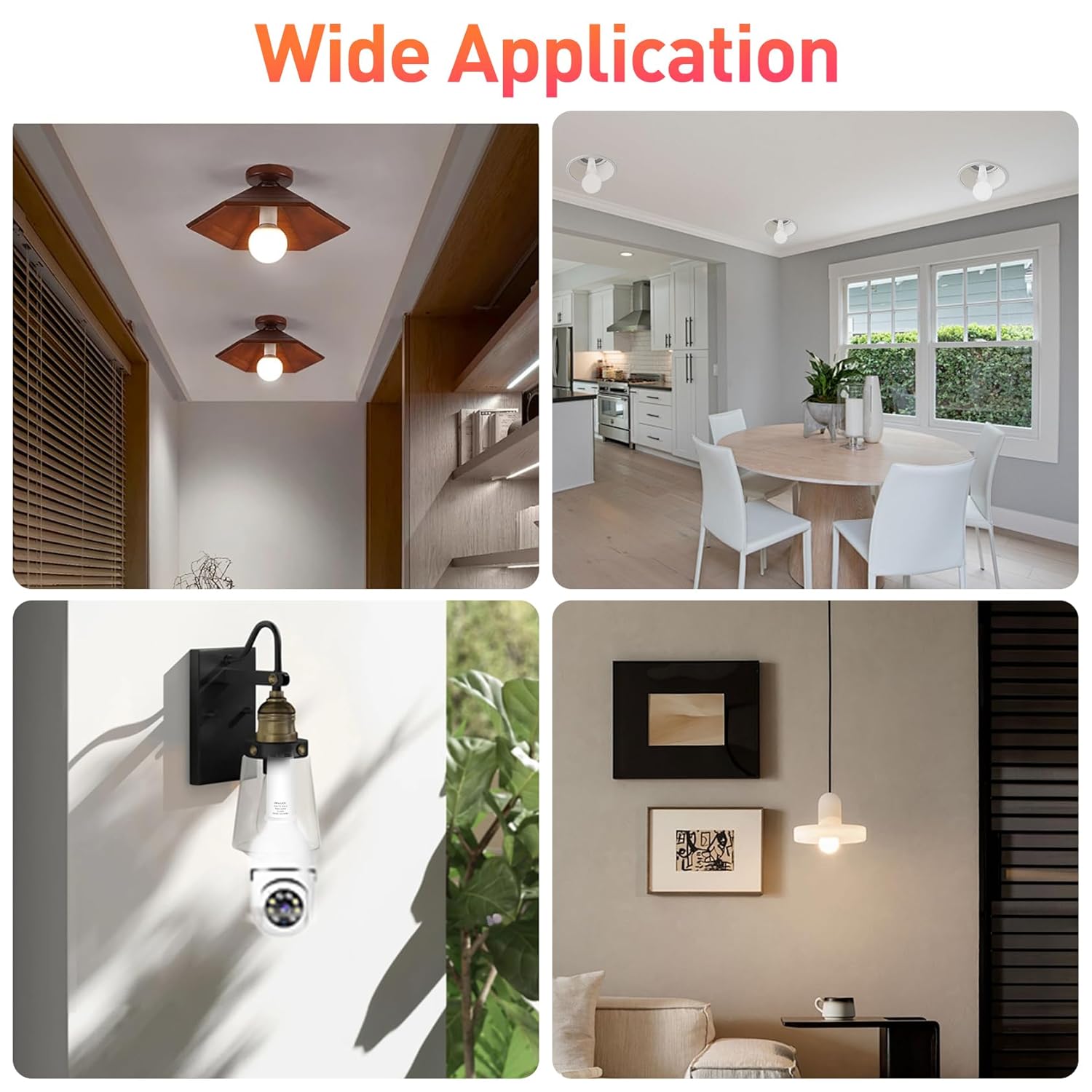 E26 to E26 Bulb Light Socket Extender Adapter Standard Medium Base Max 200W 0-250V 6.2 CM / 2.55 Inch Extension, 2 Pack