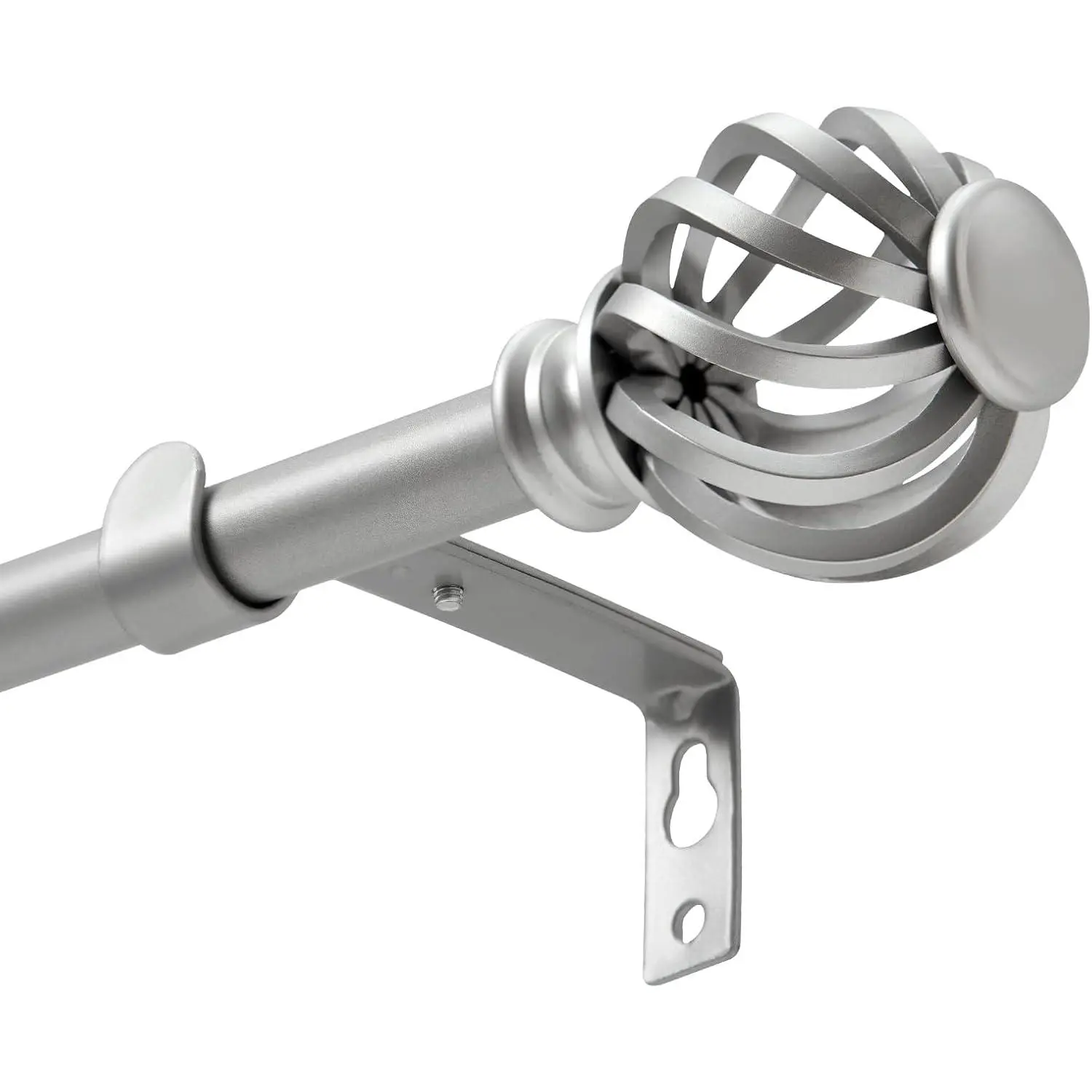 Decorative Curtain Rods, 28 to 48 Inch (2.3-4Ft), Small Curtain Rod For Bedroom, Living Room, Kitchen,