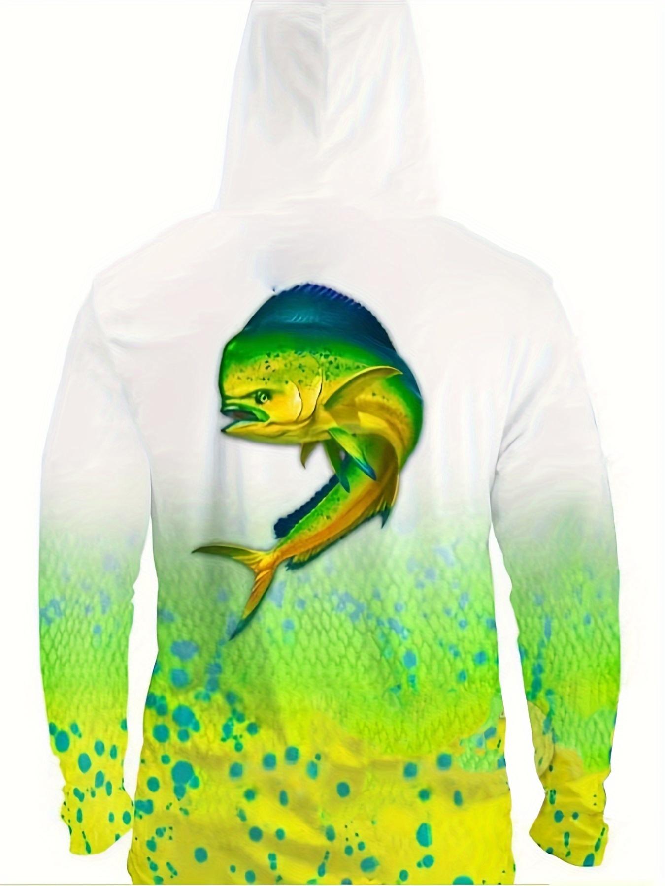 Long-sleeved hooded protective fishing shirt – sailing apparel, fishing sweatshirt and fishing gear