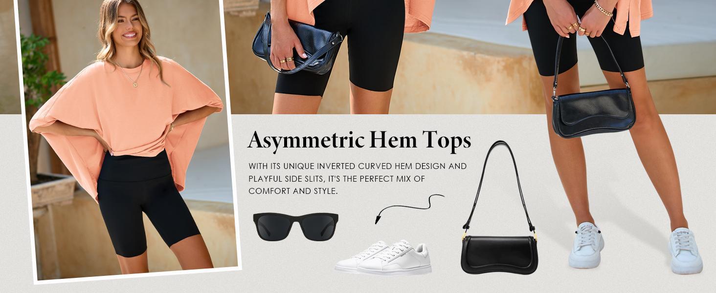 Imily Bela Womens Oversized Tshirts Batwing Short Sleeve Asymmetric Hem Tops Summer Casual Loose Fit Tunic Tee Shirts SpringStatements Imily Bela Womens Oversized Tshirts Batwing Short Sleeve Asymmetric Hem Tops Summer Casual Loose Fit Tunic Tee Shirts SpringStatements