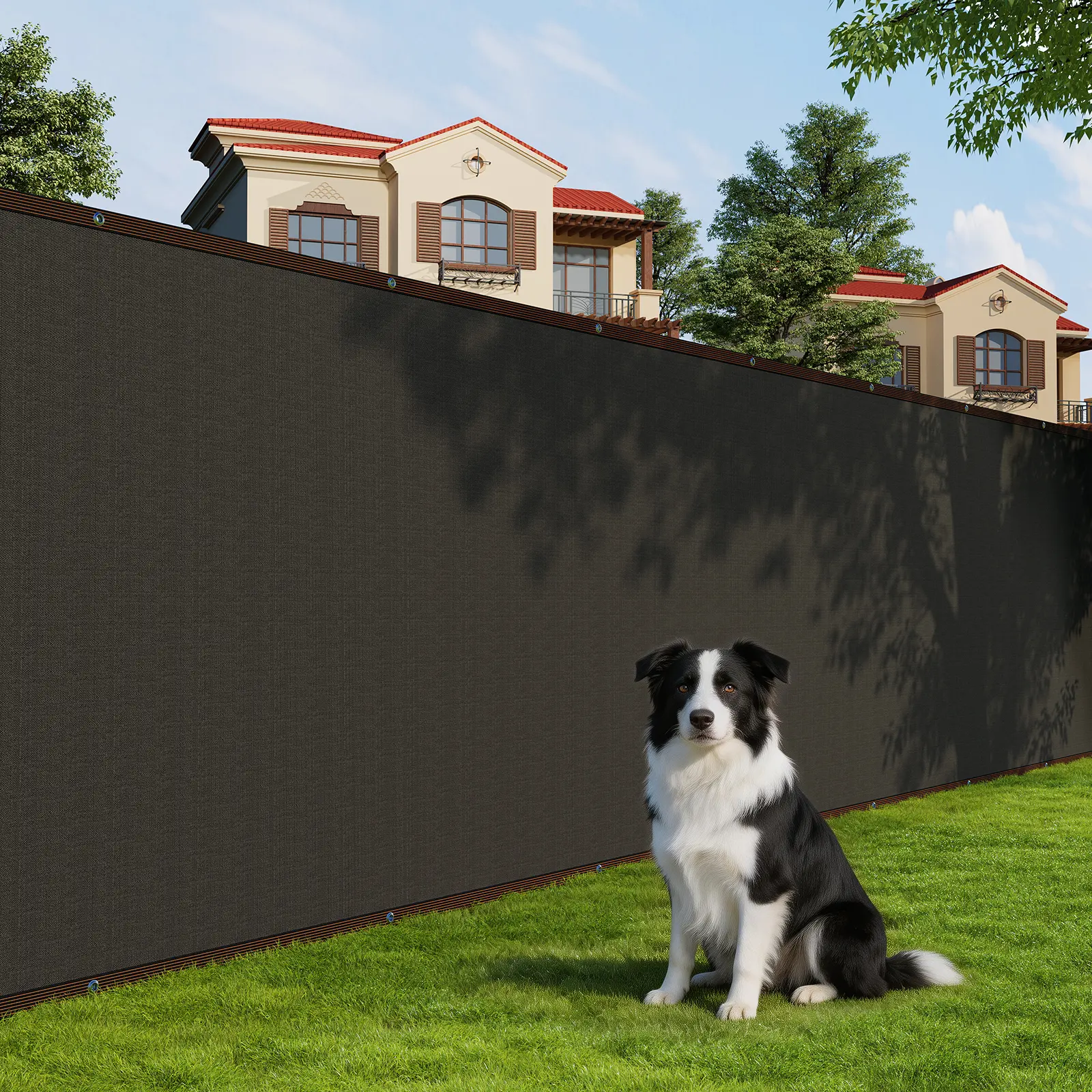 Weather Resistant Privacy Screen for Fence, 90% UV Blockage & Reinforced Grommets for Garden, Yard, and Pool Areas