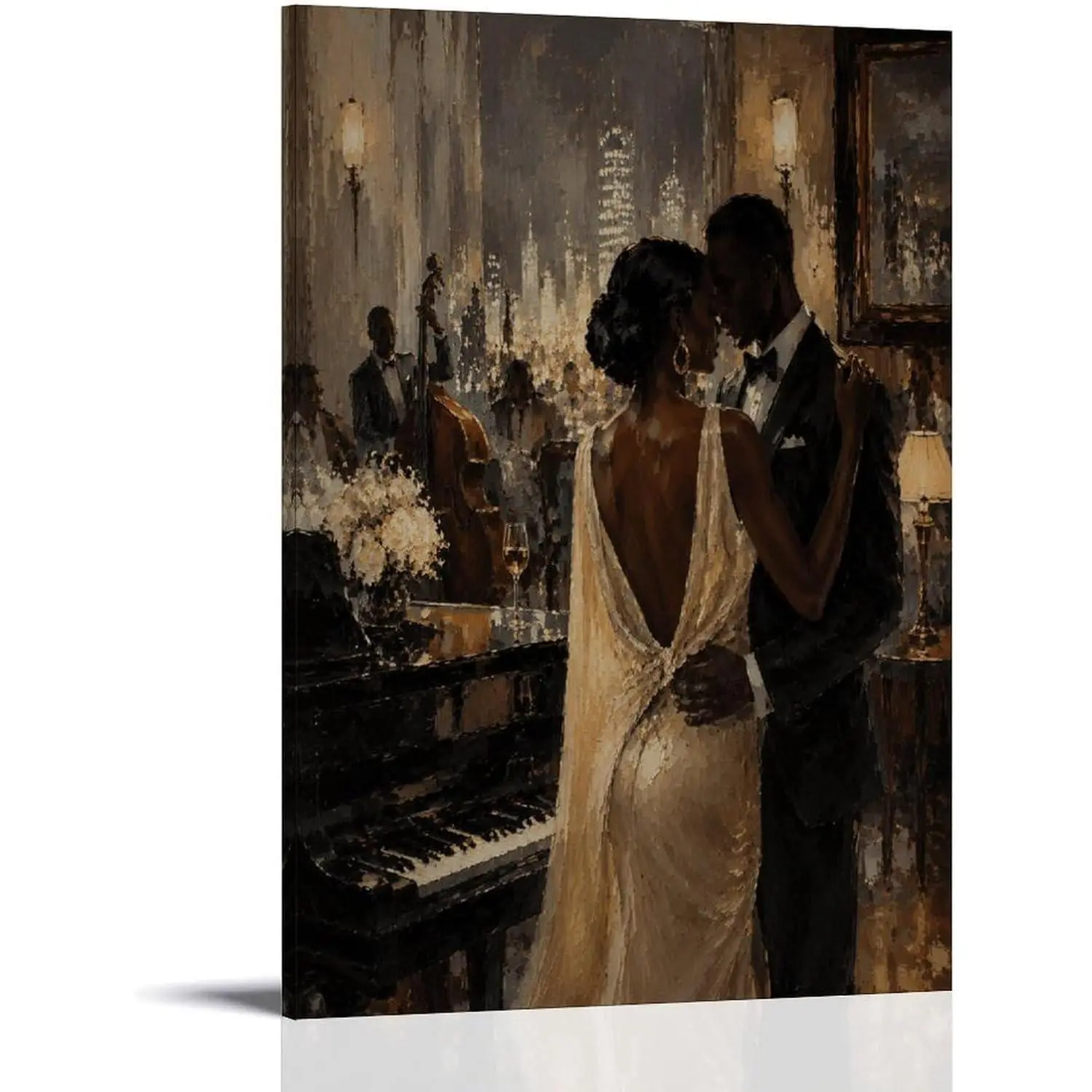 African American Black Kings and Queens Artwork - Frame-Style Art Prints, Mural Poster, Canvas Wall Art for Modern Home Bedroom Living Room Decor, Artistic