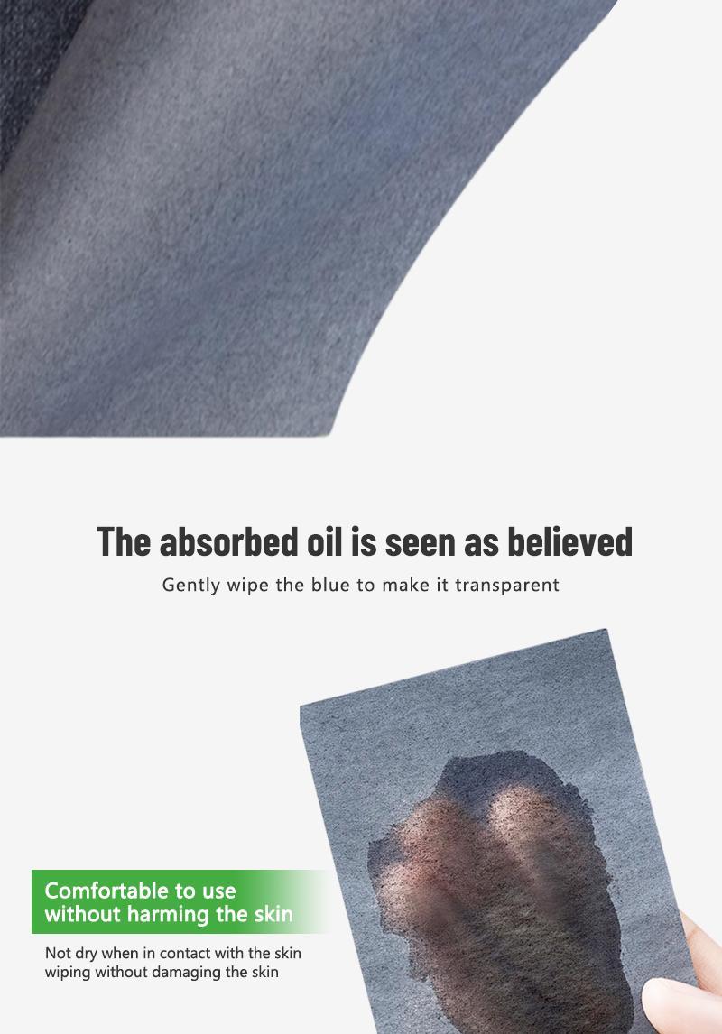 Blotting Papers for Oily Skin & Makeup Lovers - 50 Sheets with Mirror and Powder Puff | Bamboo Charcoal Absorbs Excess Oil, Keeps Skin Fresh and Matte Throughout the Day