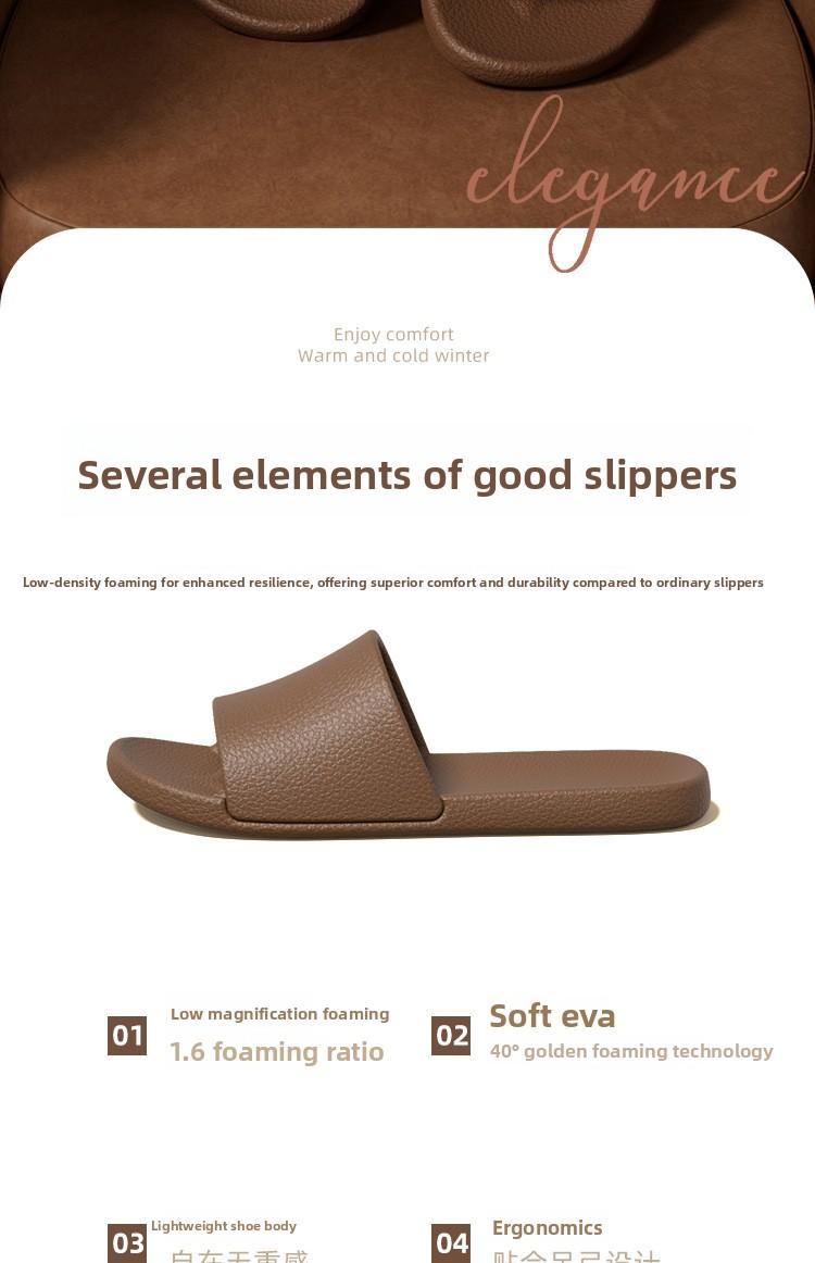 Women's summer non-slip indoor home bathroom EVA couple's home sandals men's retro style slippers