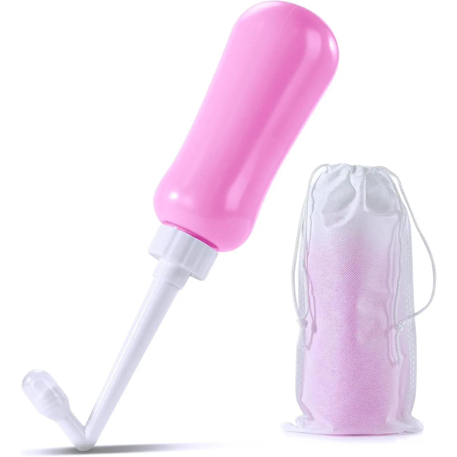 Portable Bidet Travel Large Capacity 450ml(15oz) Personal Toilet Handheld Pink