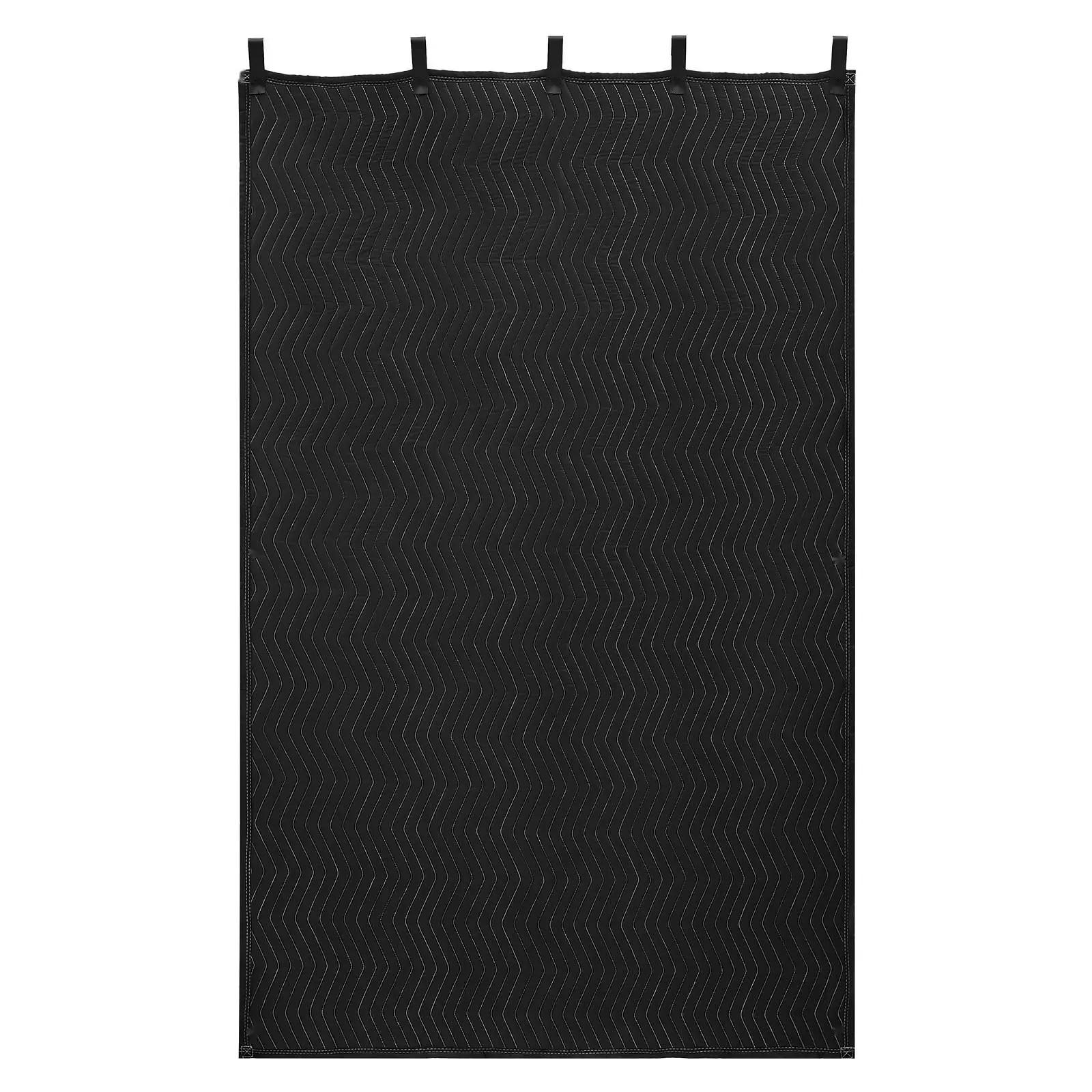 Sound Dampening Blanket and Soundproof Curtain Set 80 X 48 Inches, Grommeted Studio Blankets for Window and Door, Light Blocking, Noise Reduction, Acoustic Treatment, Music Recording, Black