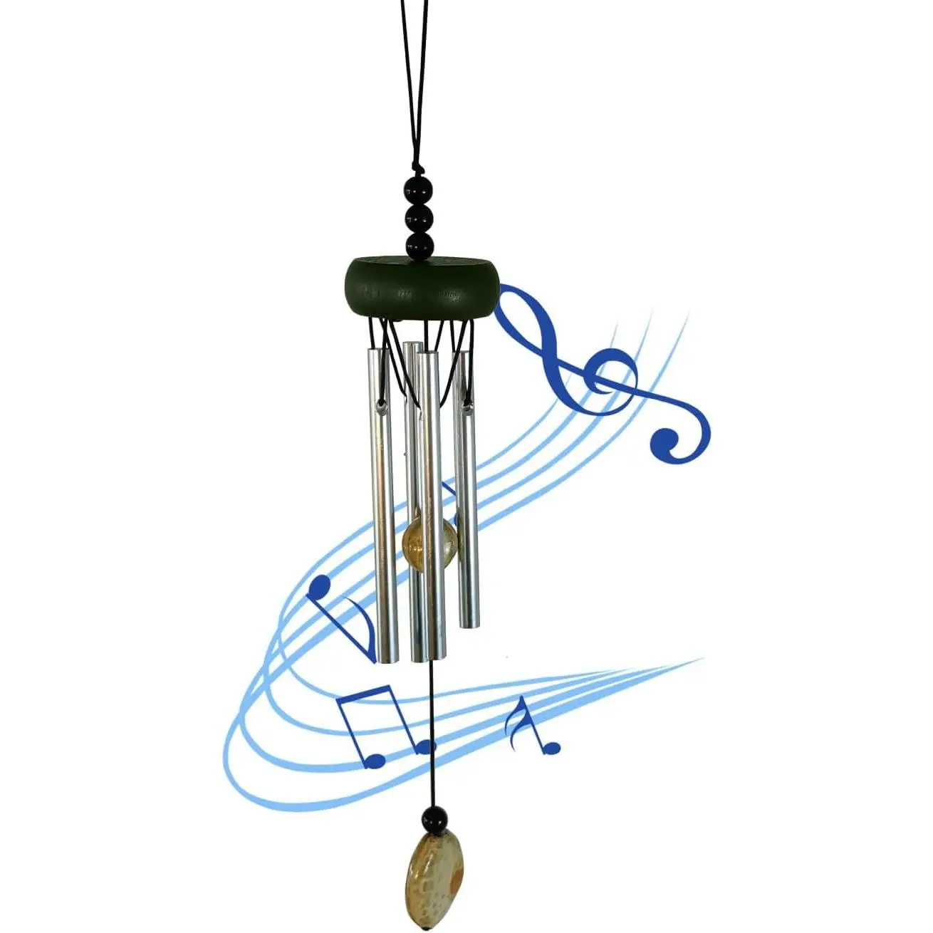 Small Wind Chimes for Outside,Mini Wind Chimes for Indoor,with Wind Catcher, Suitable as A ,Christmas Windchimes Indoors Gifts for Unisex (Green)