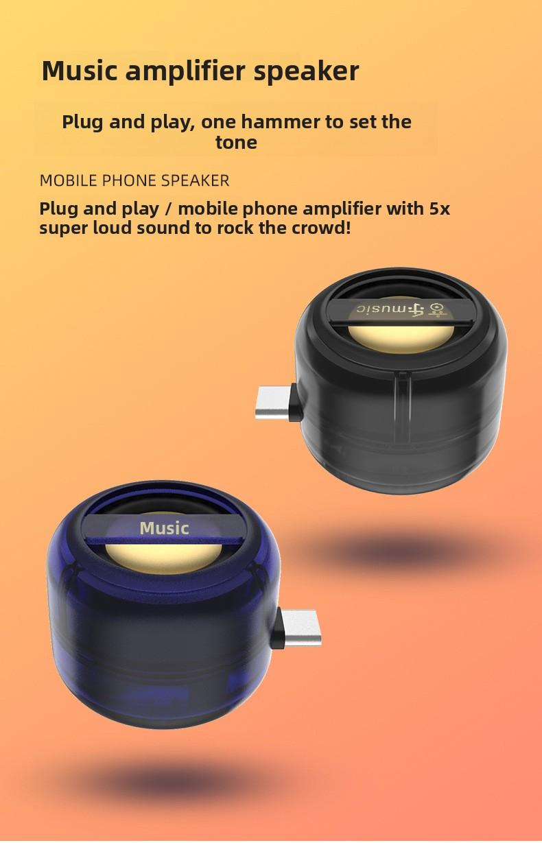 Direct-plug mini speaker Type-C mobile phone mini player portable speaker wholesale external subwoofer wireless