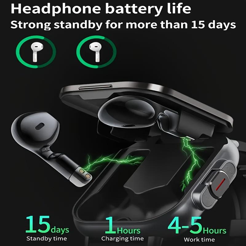 All-in-One Smartwatch with Video Call & Crown Flip Camera! 2.1" HD Touchscreen, Built-in Wireless Earbuds, Fitness Tracker for Android iPhone. Make Calls, Music, 10+ Sports Modes. # 1 Gift Idea! Wearable Medical Smartphone All-in-One Smartwatch with Video Call & Crown Flip Camera! 2.1" HD Touchscreen, Built-in Wireless Earbuds, Fitness Tracker for Android iPhone. Make Calls, Music, 10+ Sports Modes. # 1 Gift Idea! Wearable Medical Smartphone