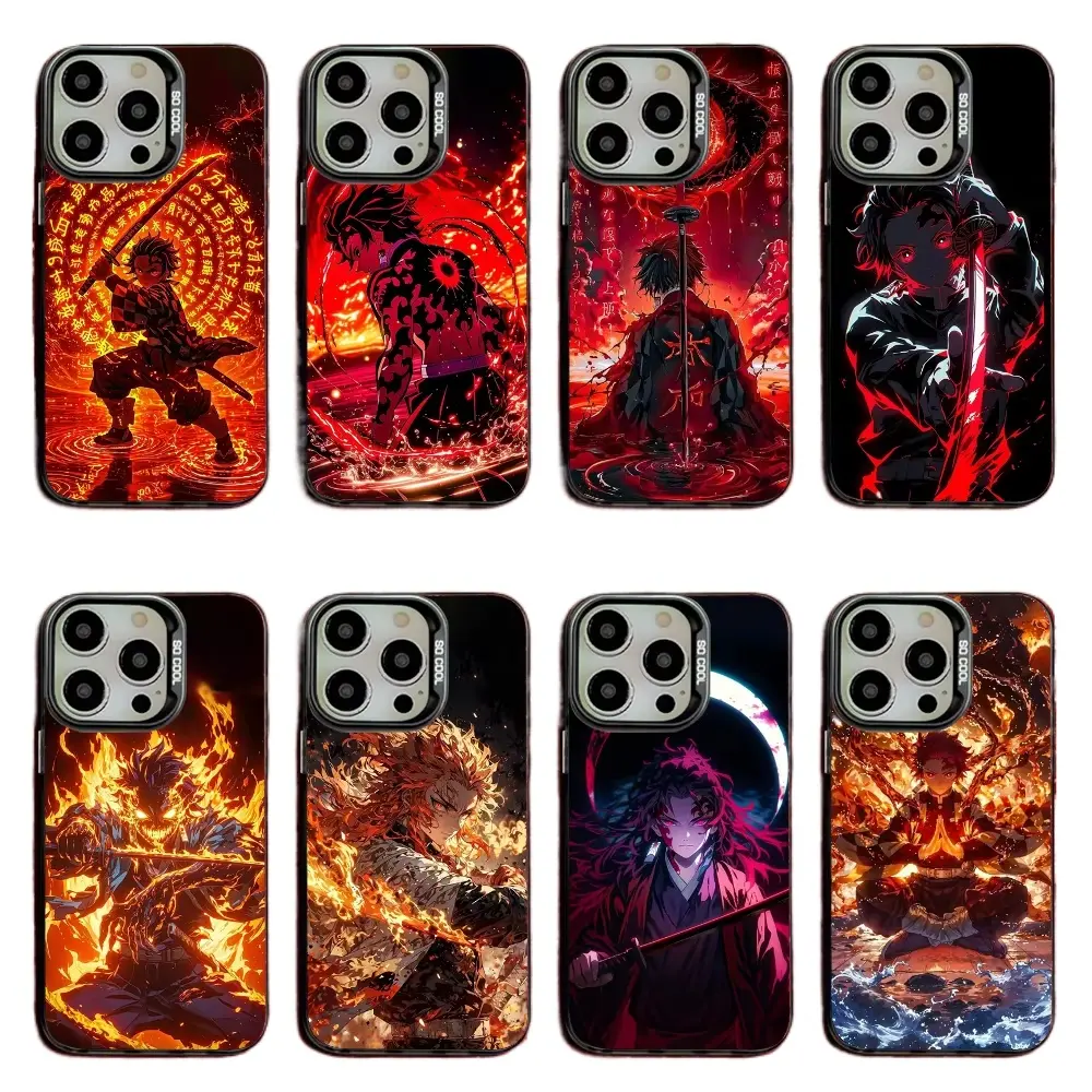 Demon Slayer Kimetsu No Yaiba Tanjiro Kamado Anime Shockproof Airbag Phone Cases For iPhone 17 Promax Pro Air 16 Plus 15 14 13 12 11 Samsung S26 Ultra S25 S24 S23 Protective Cover Gift For Birthday Christmas