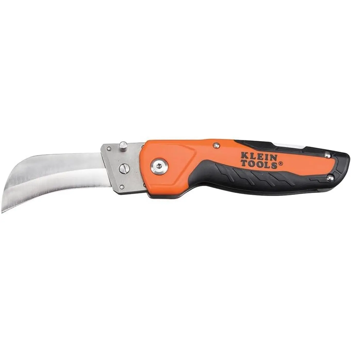 Klein Tools 44218 Utility Knife, Electricians and Folding Pocket Knife with Hawkbill Blade for Cable Skinning, Replaceable Blade