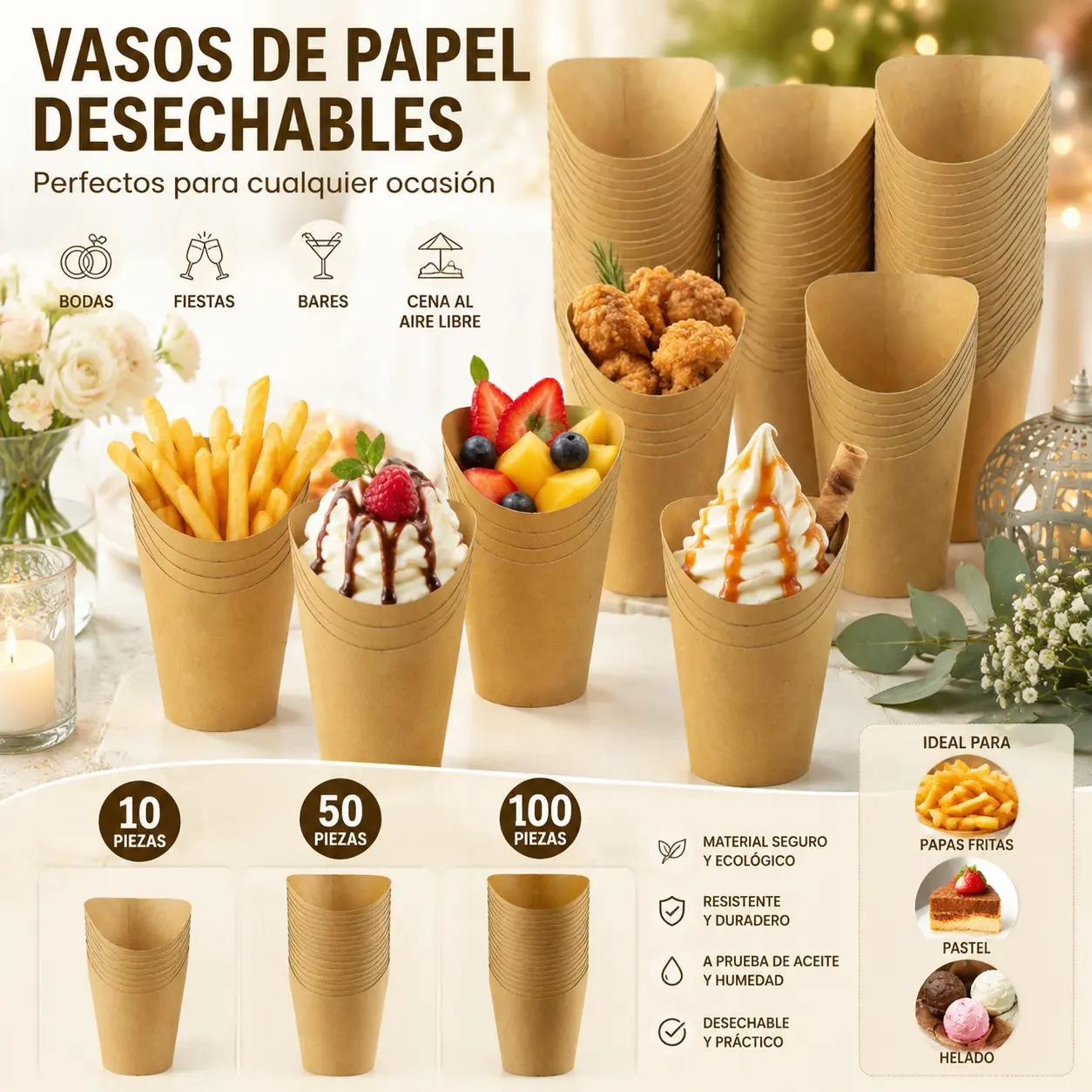Disposable Cake Cup, 5/10/50/100pcs Disposable Cake Paper Cup, Baking Utensils Bakeware Bakery Supplies Baking Essentials Baking Accessories for Wedding Party, Outdoor Dining, Serving Snacks Baking Supplies Kit