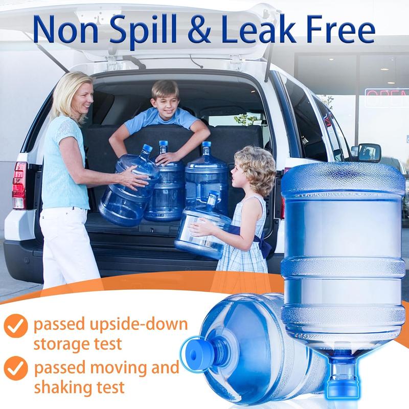 3 Counts/set Silicone Water Jug Cap, Reusable Spill-proof Dust-proof Water Bottle Cap, Food Grade Silicone Mini Replacement Water Bottle Cover, Drinkware Accessories for Home Office Dormitory