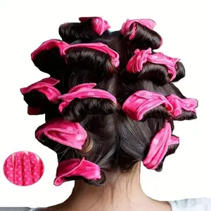 10Pcs Soft Sponge Heatless Hair Curlers Overnight – Foam Hair Rollers for All Hair Types, Flexible DIY Styling Tool for Natural Curls and Waves Without Heat Damage, Suitable for Sleeping