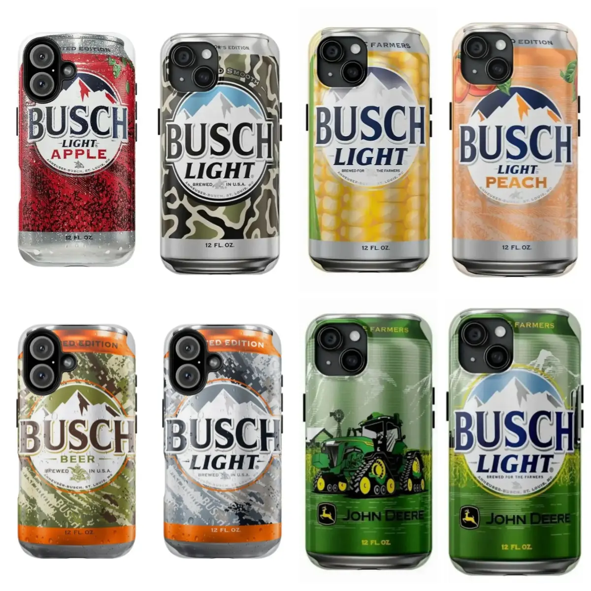 Busch Light Phone Cases, Mobile Phone Accessories for iPhone 12-17 Pro Max/Pro Plus & Samsung Galaxy S22-S26 Ultra Plus, Stylish Gift for Her/Him