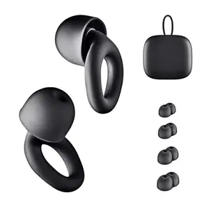 SPRISE Soft Ear Plugs for Noise Reduction, 28 Db Noise Cancelling, 8 Silicone Tips, XS/s/m/l Sizes, Ideal for Travel and Social Events