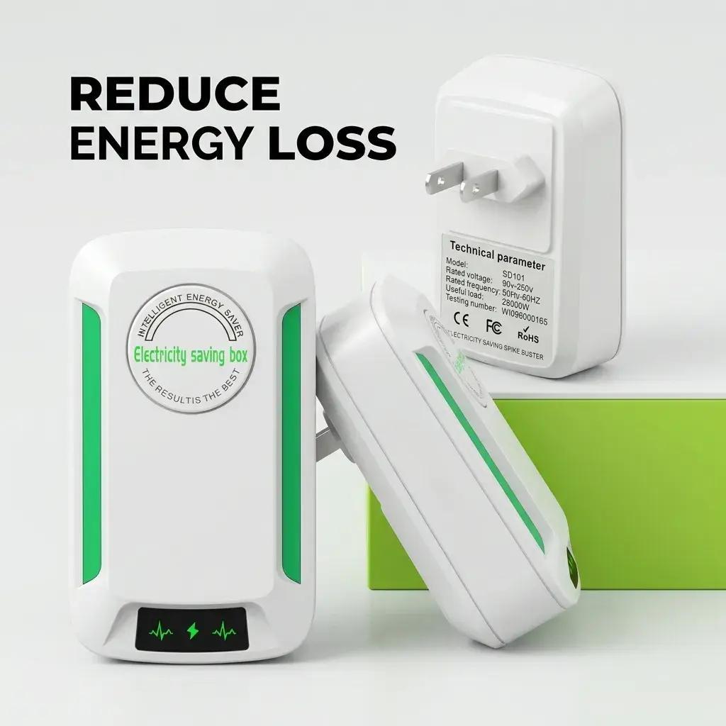 Plug-In Wall Box with US Plug, Wide 90–250V Compatibility for Daily Use