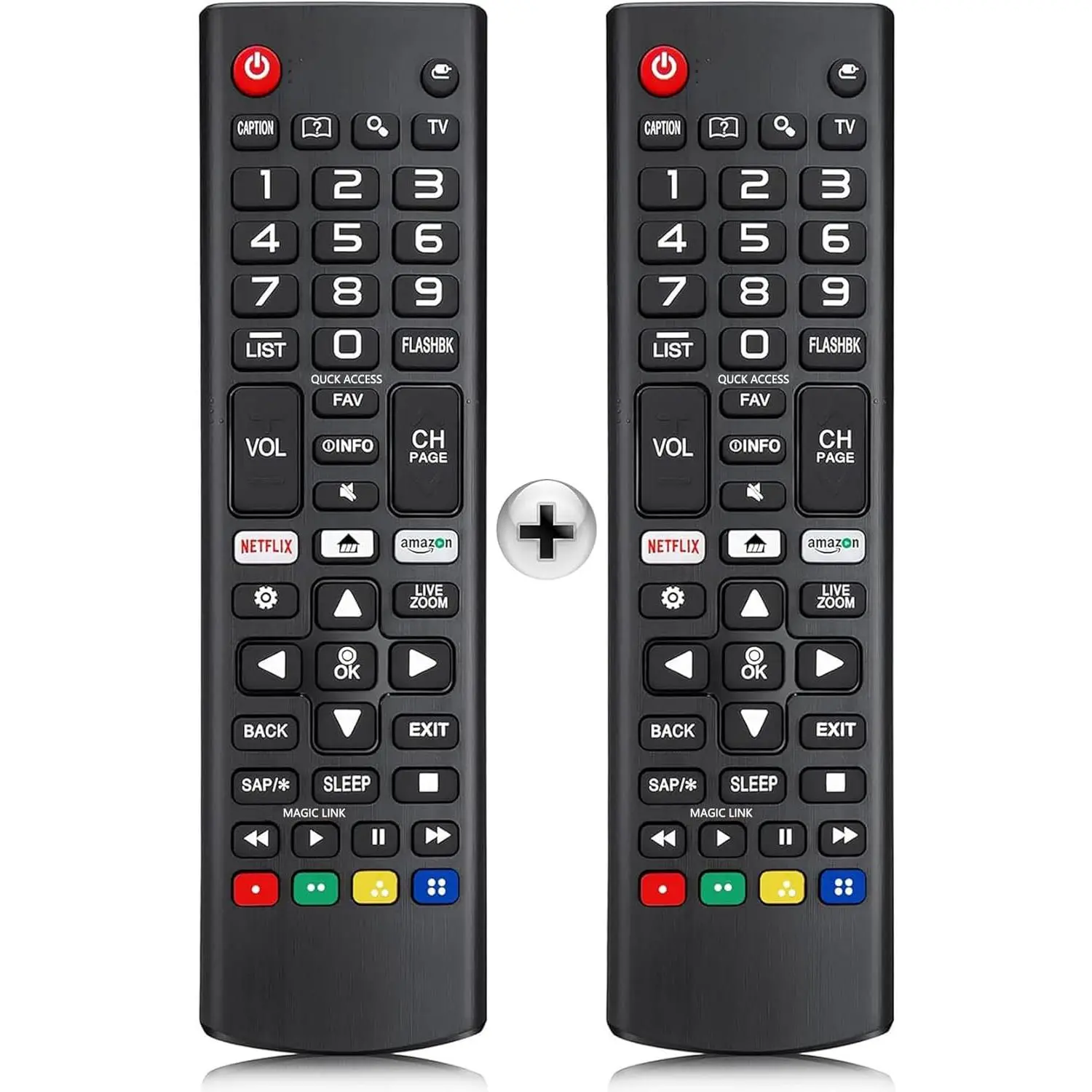 2PCS Replacement Remote for LG Smart TV, Universal Remote Control for LG All Models LED LCD OLED HDTV 3D Smart TVs AKB75095307 AKB74915305 AKB75375604 AKB73715608,HDMI,Splitter,Protective,Case,Ultra,Android Smart TV Box,tall,tripod,audio,vi,,sharp,picture