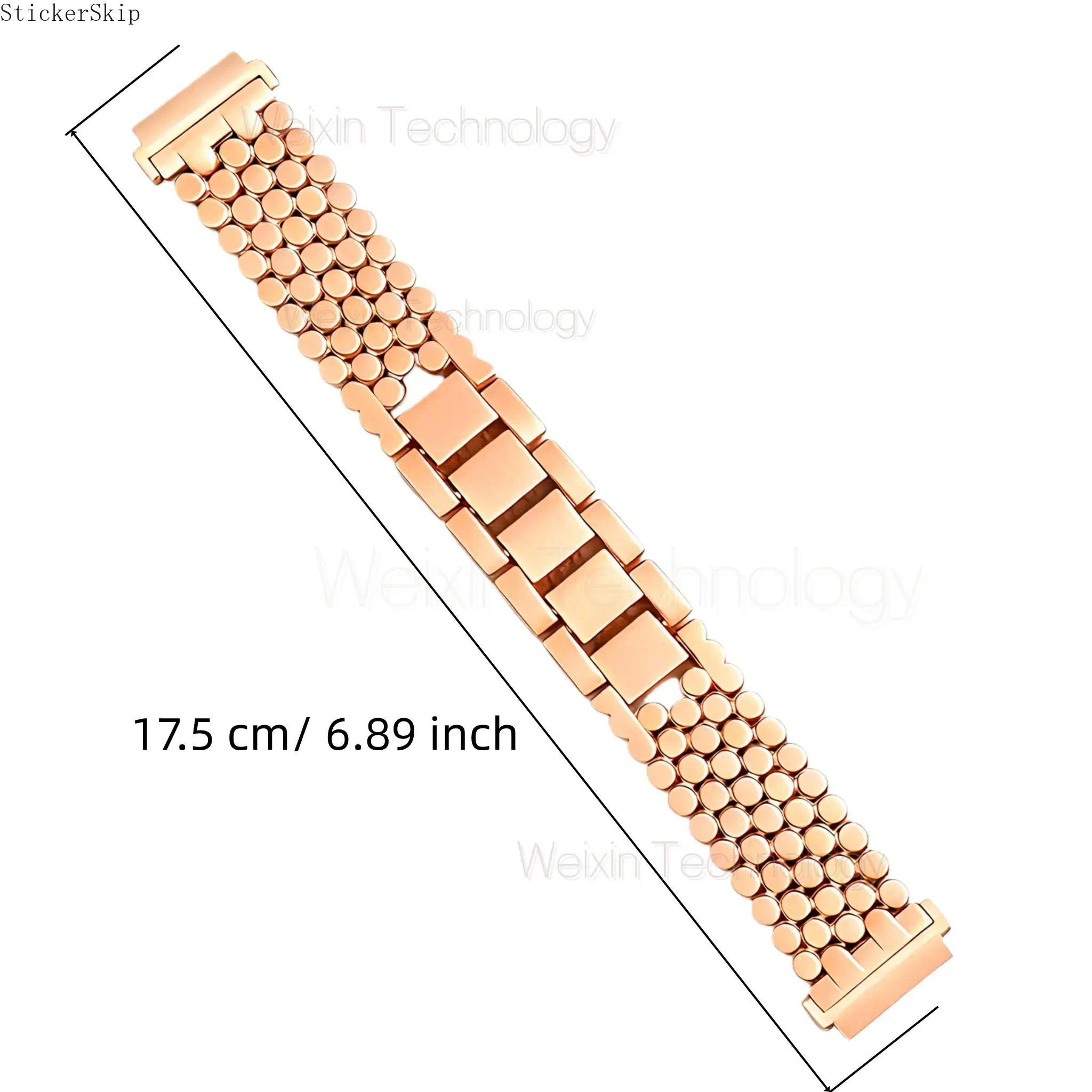 2026 NEW  Luxury metal strap, Smart watch strap, compatible with Samsung Galaxy Watch 7 6 5 4 FE 40mm 44mm/Watch 6 Classic 43mm 47mm/Watch 5 Pro 45mm, 20mm metal gold chain honeycomb luxury chain bracelet strap tool free for men and women