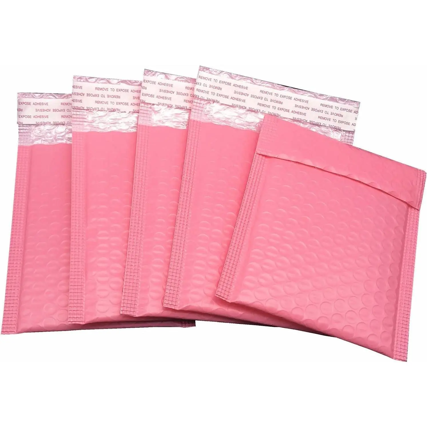 Water Resistant Bubble Envelope Mailers [10 Pack] 6 inch x 9 inch #0 Pink Poly Padded Shipping Envelopes Self Sealing Cushioned Packaging Bags