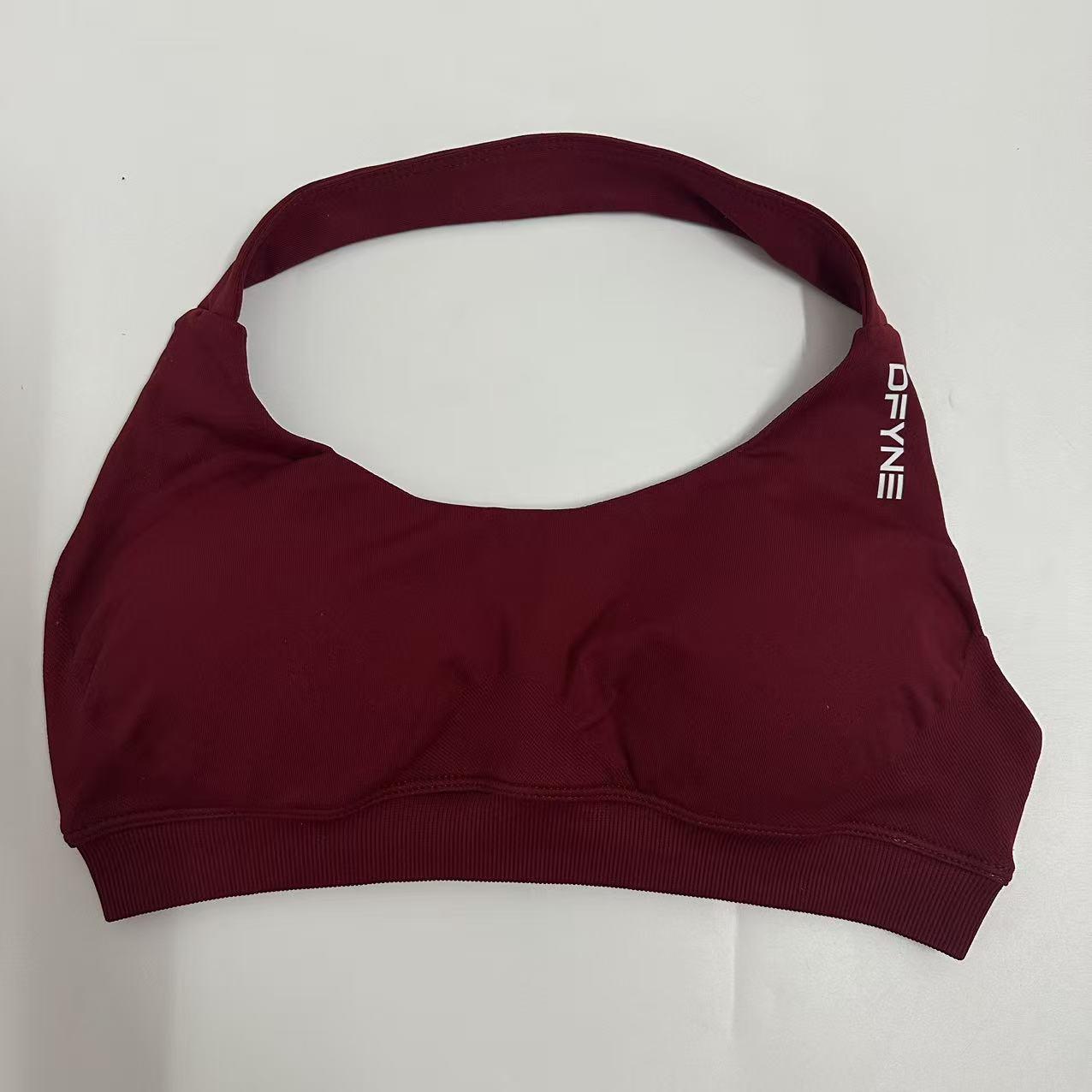 Dfyne Impact Women's Sports Bra - Seamless Backless Strapless Heightening Style Back-Opening Sports Outfit - Fitness and Yoga Sports Bra