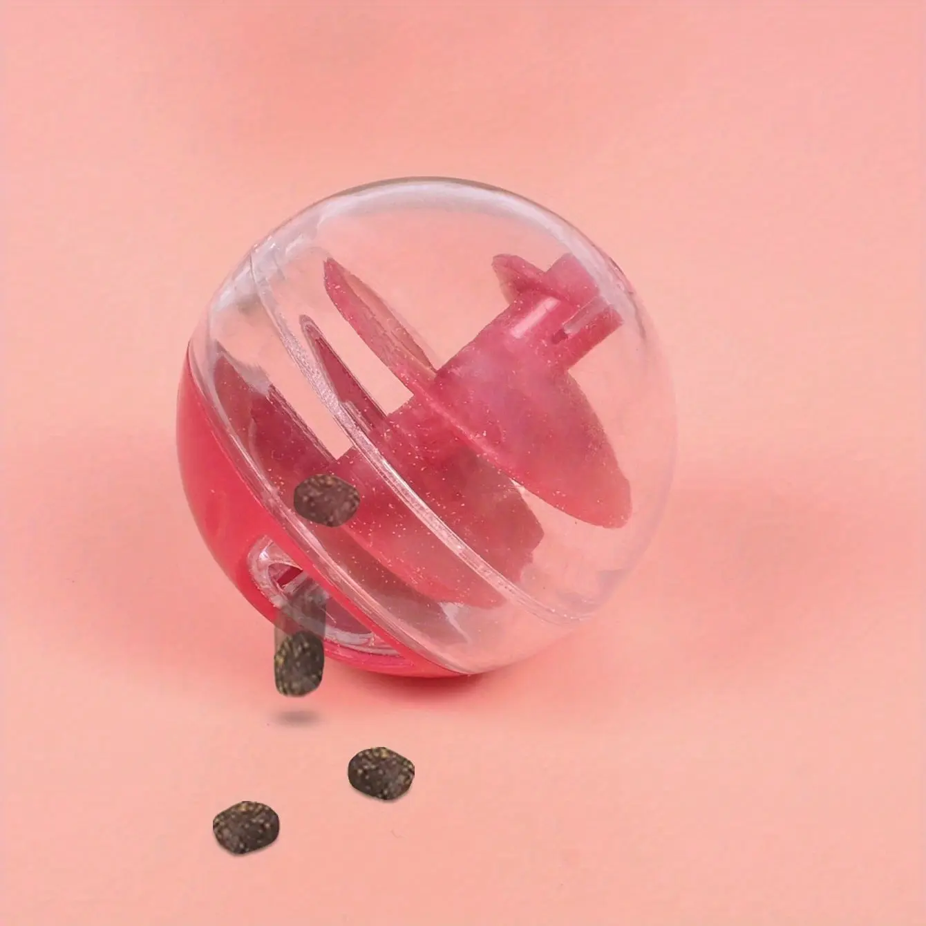 Cat slow feeder toy, pet slow feeder, cat food dispenser, cat toy ball, pet self-entertainment toy, no batteries required