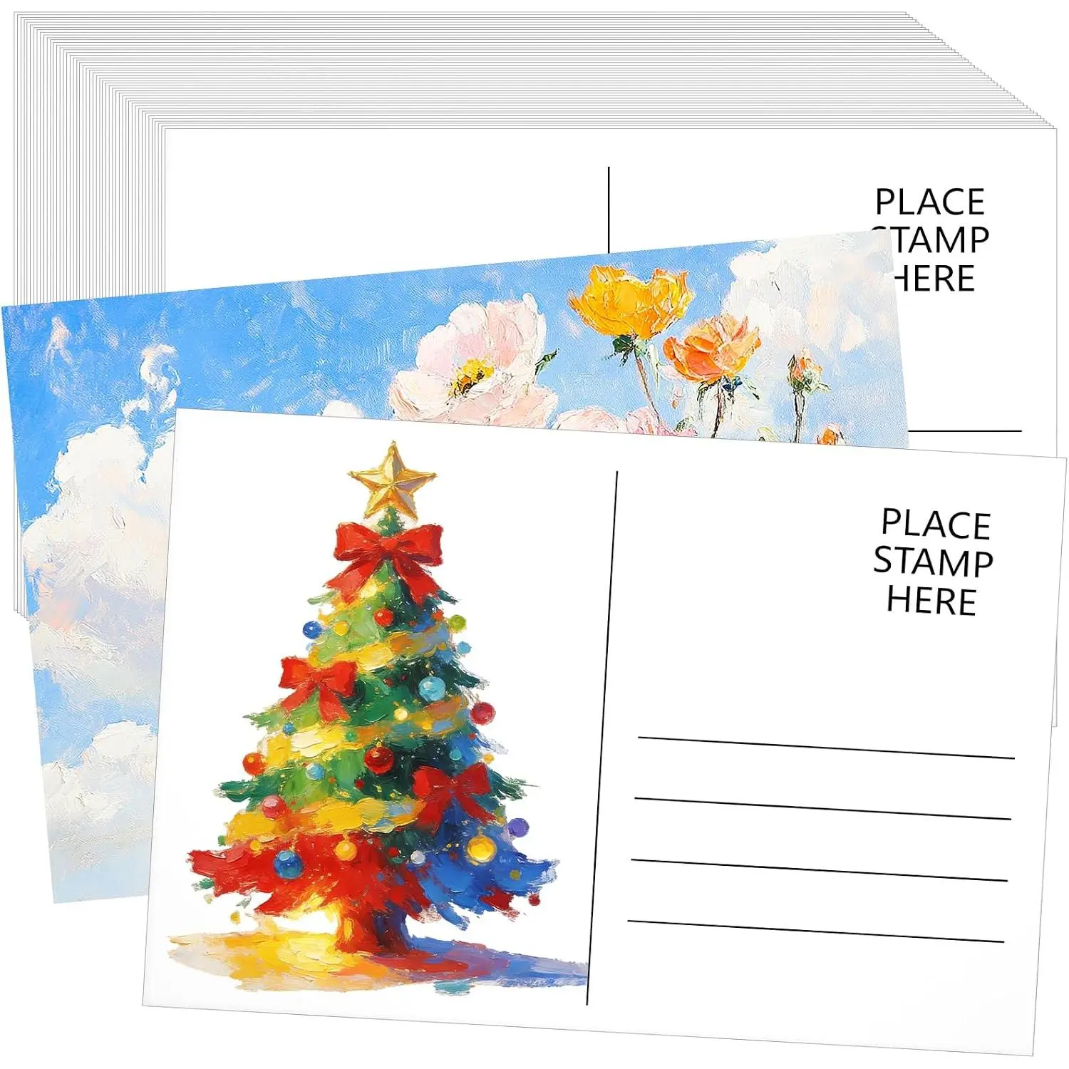 Blank Postcards, 4x6, 300GSM Thick Heavyweight Cardstock, for DIY Art, Invitations, Thank You Notes and Mailing, 100 Pack (100)