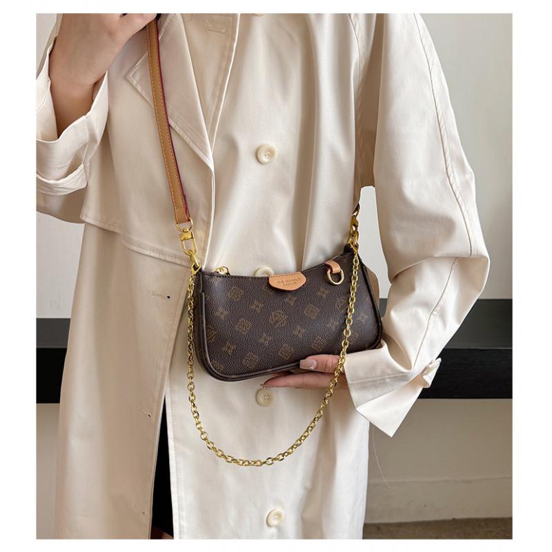 Women's Fashion Bag Women's Vintage Print Chain Small Square Bag Women's Shoulder Bag Crossbody Bag Women's Crossbody Bag Daily Bag Leather Satchel