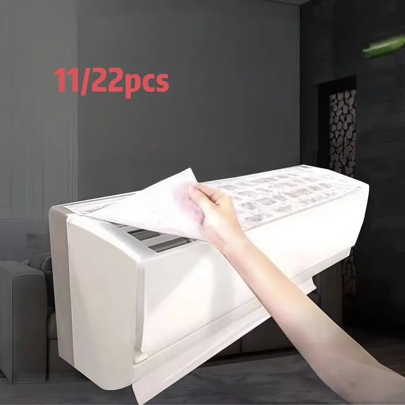 11/22pcs air conditioning air outlet dust filter, which can be cut freely, the air outlet dust filter is purified, and the air outlet cleaning and protection universal fittings.