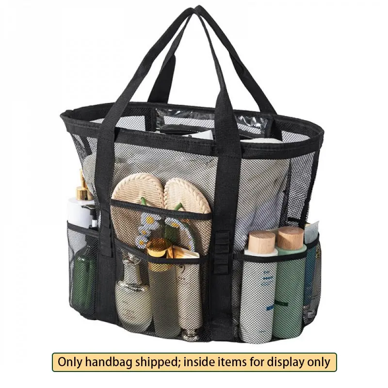 Family Mesh Beach Bag, Large Tote Bag for Cruise, Pool Toys, Beach Vacation Essentials, Organizer Bag