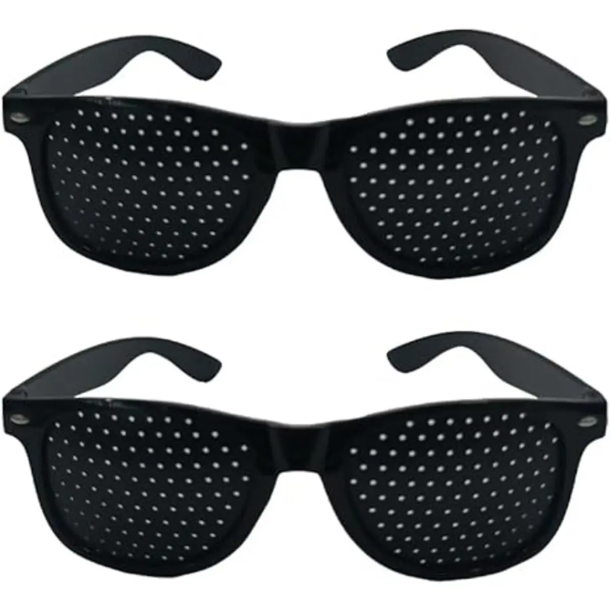 6 Pairs Novelty Glasses, Multi-Hole Frame, Lightweight Comfort, Unisex Photo Glasses, Festival Photography Props, Fashion Trendy Style