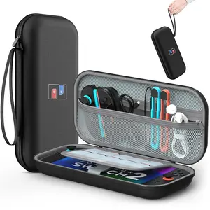 Hard Shell Shockproof Carrying Case Cover for Nintendo Switch OLED/Switch 2 2025 Handheld Console, Portable Accessory with 10 Game Card Slots for Enhanced Protection