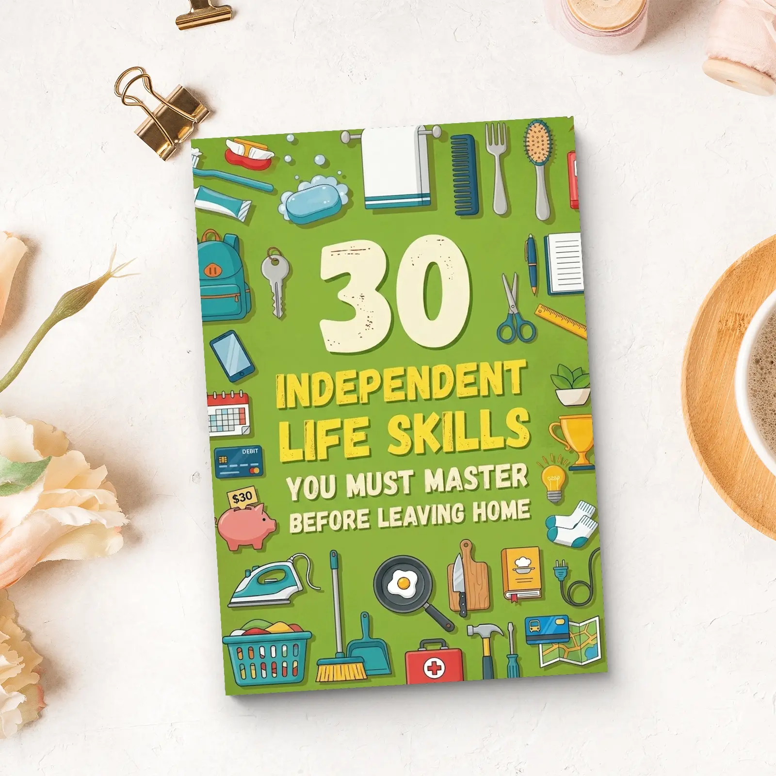 30 Independent Life Skills Before Leaving Home: Survival Guide for Teens and Young Adults, Money Skills, Cooking Basics, Personal Safety, Responsibility, Self-Care and Real-World Confidence