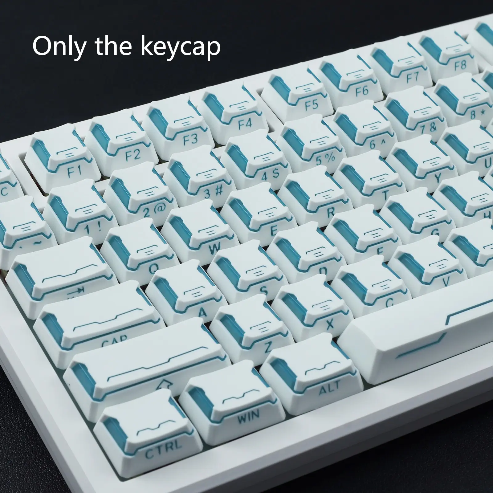 Xingling side-engraved translucent keycaps, cherry height, PBT+PC material, 136 keys, frosted feel, compatible with 6.25U space bar, 61, 63, 68, 75, 81, 82, 87, 98, 99, 100, 104, 108
