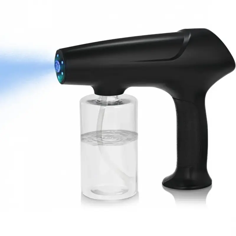 Barber Spray Bottle with Blue Light, Rechargeable Electrostatic Atomizer Sprayer, Nano Mist Sprayer for Stylist,Barber and Home Use