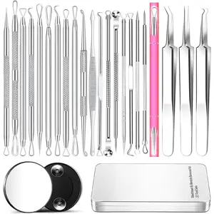 22-Piece Multi-Pack Pimple Popper Tool Kit, Blackhead Removal Acne Zit Comedone Extractor for DIY Scrapbooking & Stamping Hobbies