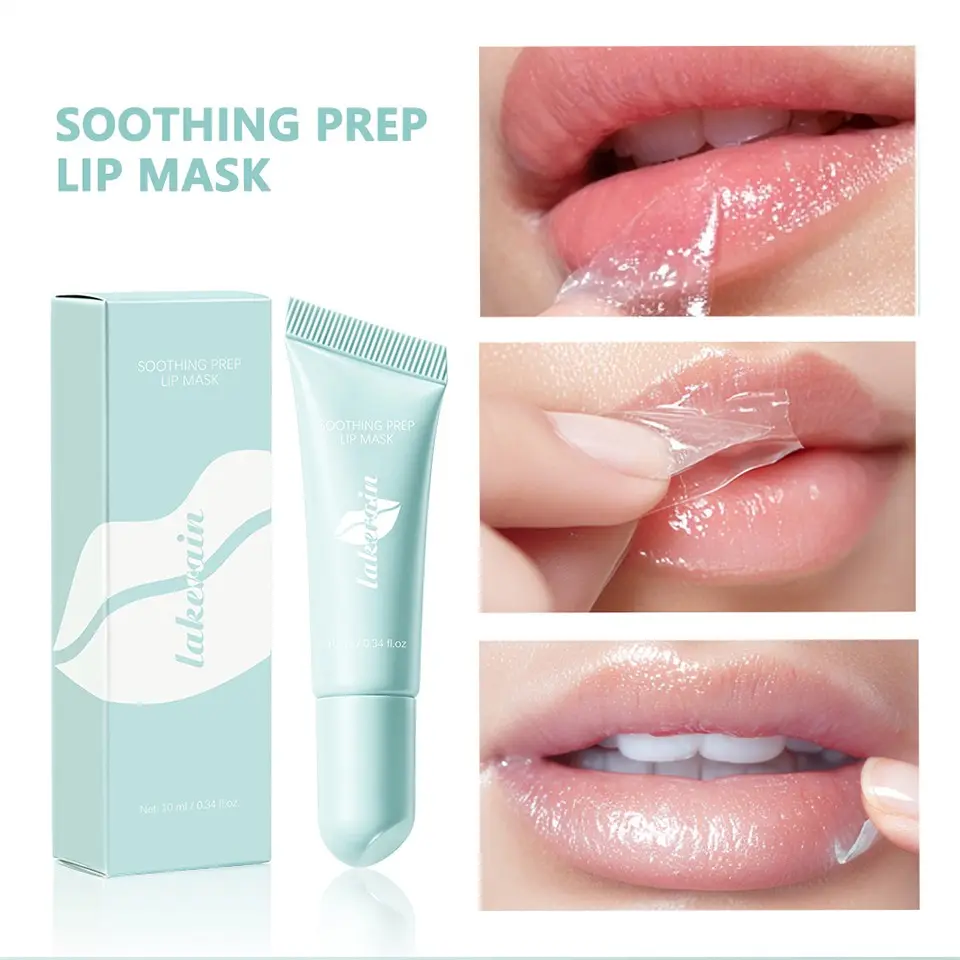 Lakerain Peel-Off Lip Mask, Hydrating Moisturizing Lip Balm, Long-Lasting Nourishment, Repairs Dry Lips, Reduces Fine Lines, Daily Lip Care, Lip Moisturizer, Lip Care Cosmetics