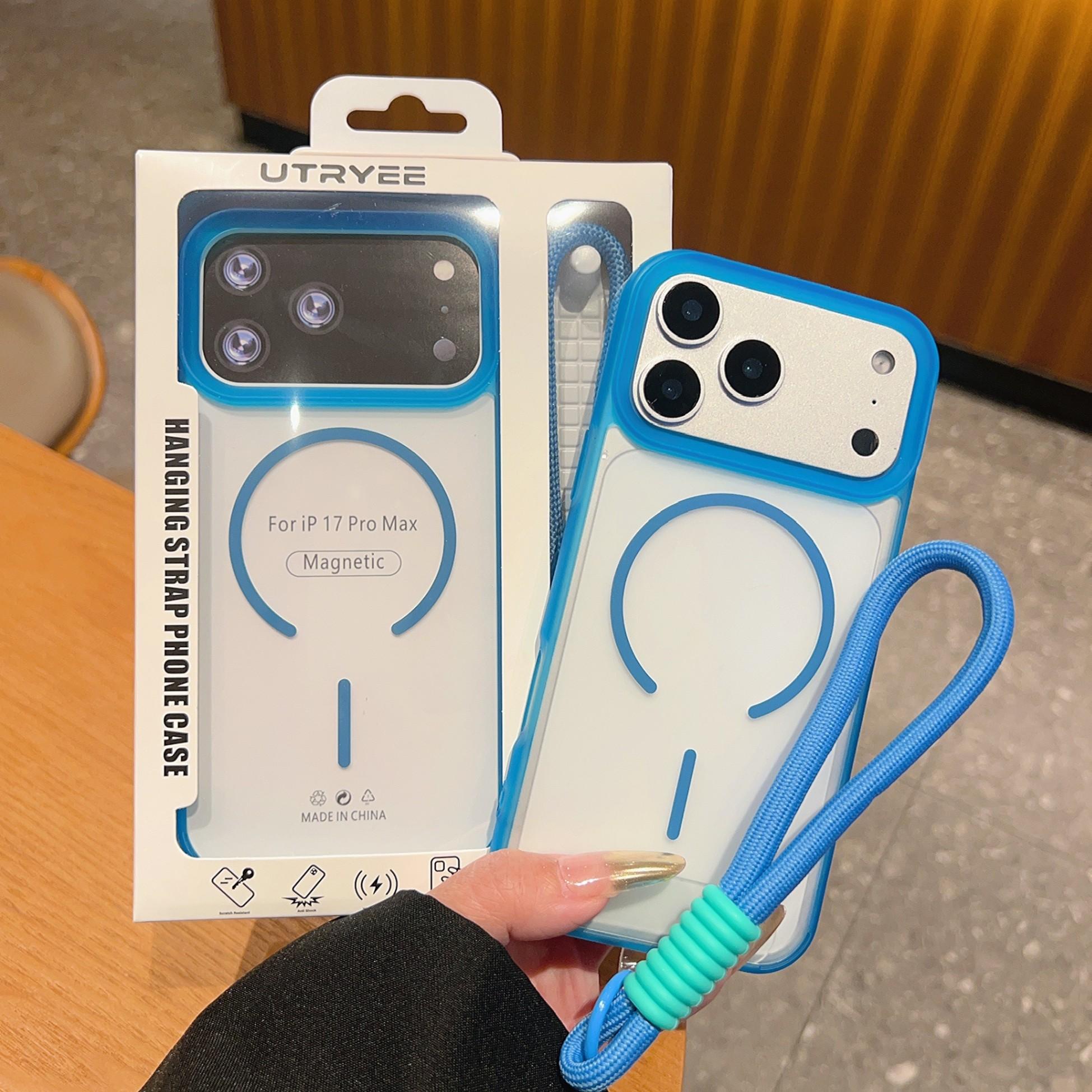 Translucent Frosted Phone Case for iPhone 17 Pro Max 16 15 14 13 12 11, Soft Edge Clear Acrylic Magnetic Case