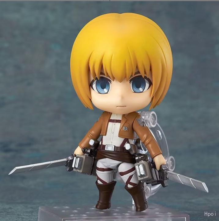 In Stock  Armin Arlert Anime Girl Figure Levi Ackerman Action Figure Shingeki No Kyojin Figurine Model Doll Toys Gift