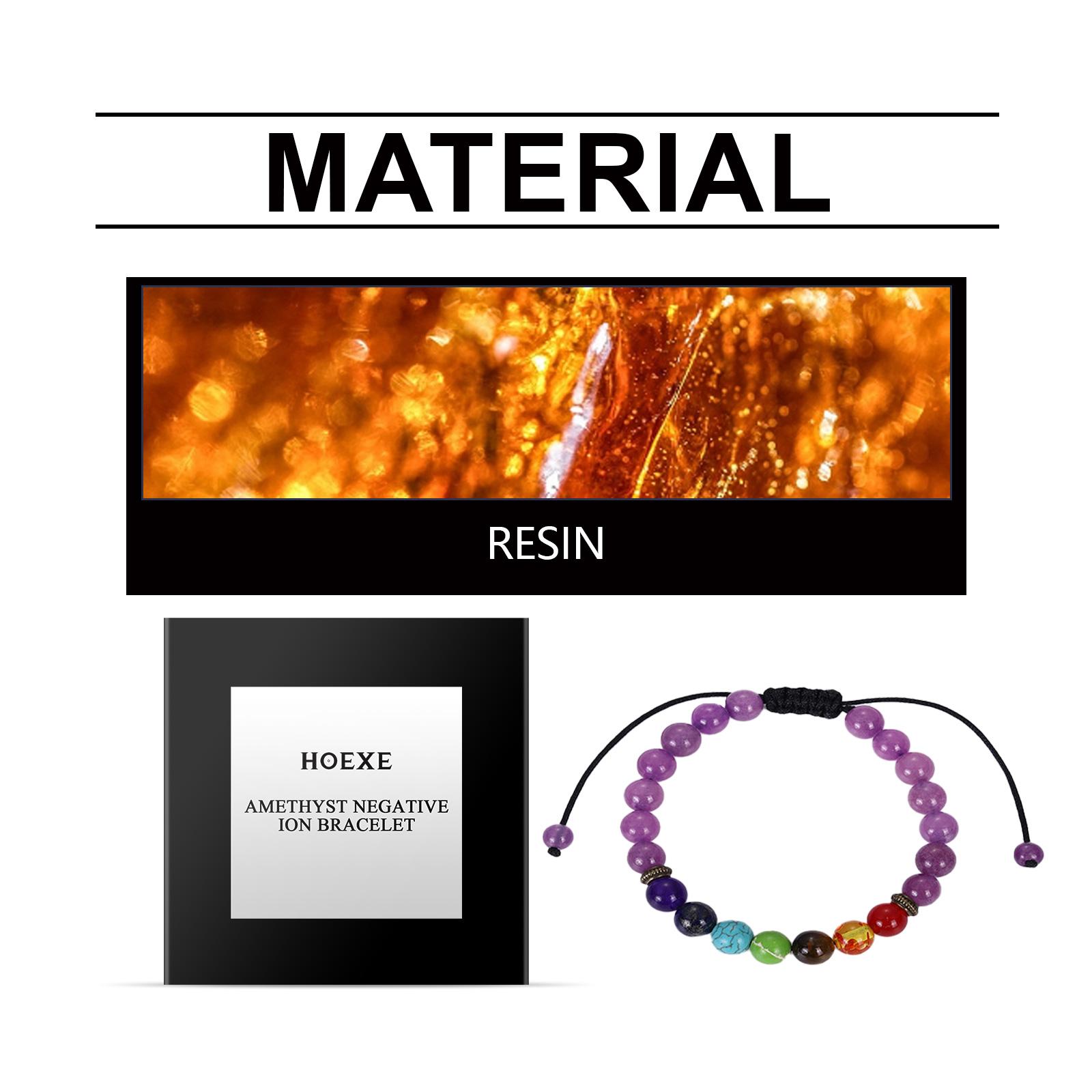 Hoexe Amethyst Bracelet Turquoise Simple Versatile Fashionable Personality Unisex Couple Pink Quartz Amethyst Bracelet