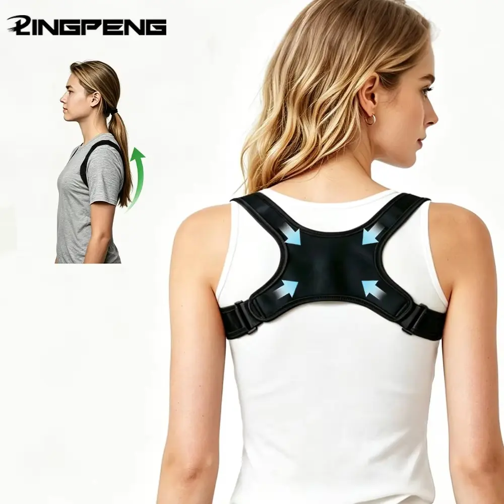 Adjustable Posture Corrector Back Support Belt, Back Correction Band, Back Straightener, Breathable Non-Slip Ergonomic Design, Back Posture Brace, Improves Sitting Posture, Comfortable and Durable