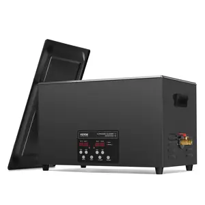【DealsForYouDays】VEVOR 30L Ultrasonic Cleaner, 600W Digital Ultrasonic Cleaning Machine with Upgraded Degassing and Gentle Mode, 40kHz Industrial Ultrasound Cleaner with Timer and Heater for Retainer Jewelry Tools