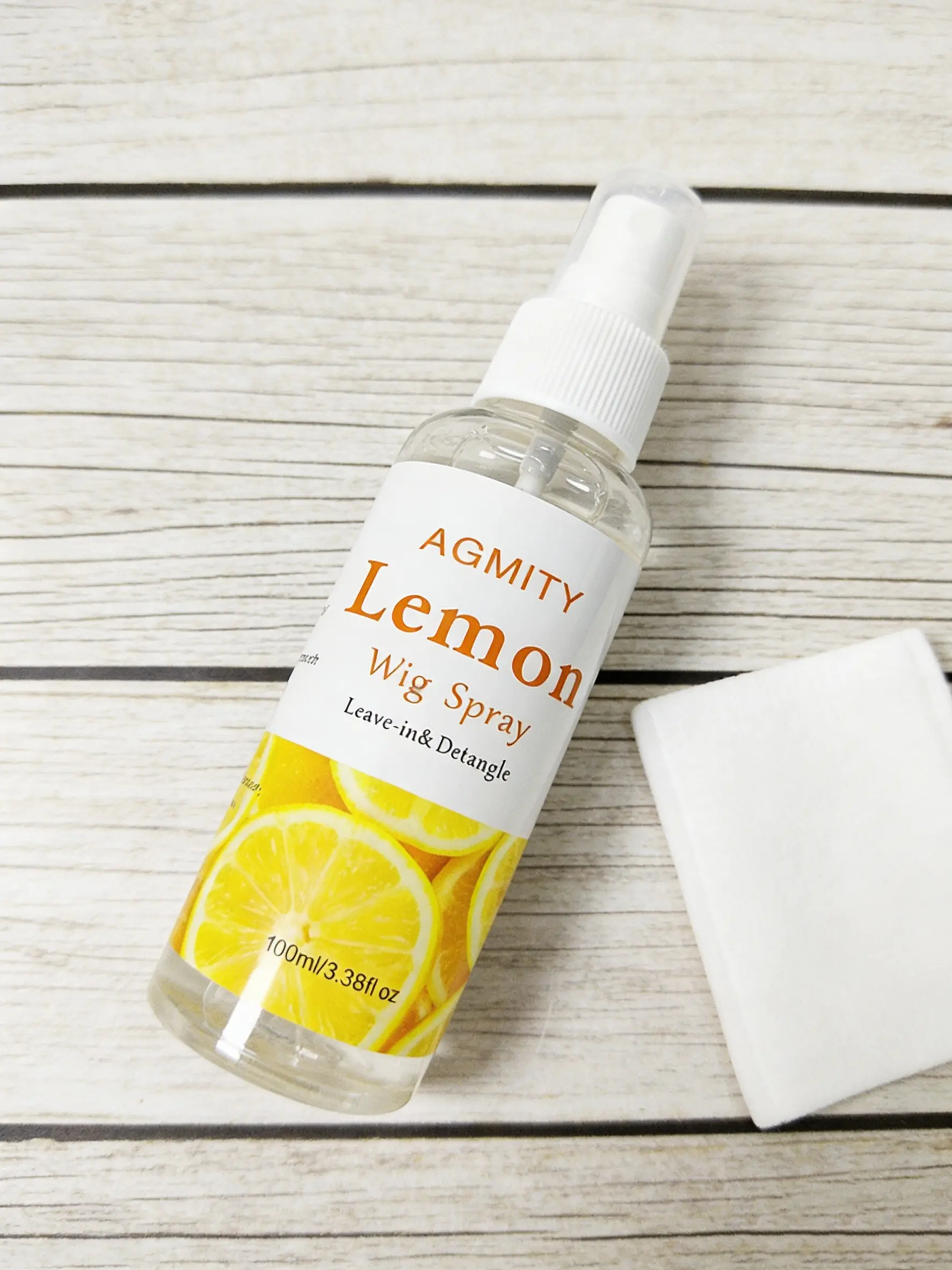 100ML Lemon Scented Wig Care Spray, Anti-Frizz, Anti-Tangle, No Rinse, Smooths and Shines Wigs, Daily Wig Maintenance