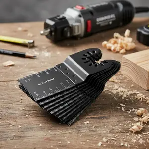 High Carbon Steel Oscillating Saw Blades Set - 1/5/10PCS Industrial Wood Cutting Tools for DIY Renovation, PVC Pipe, Multi-Purpose Accessories, Durable Anti-Slip Precision Blades with 34mm Coarse Tooth