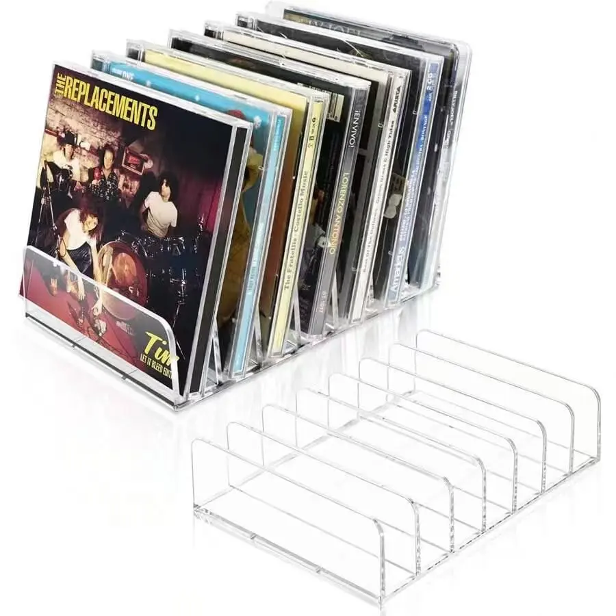 Free Gift Office & Commercial Furniture Add-Ons - Acrylic CD Rack Organiser, Comfy Cotton Socks for Desk & Daily Life Use, Random, Collector Display